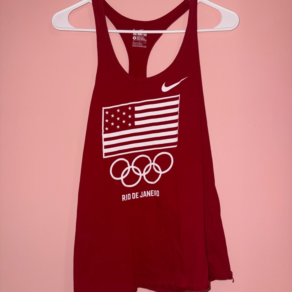 Nike Red Olympic Graphic Tank